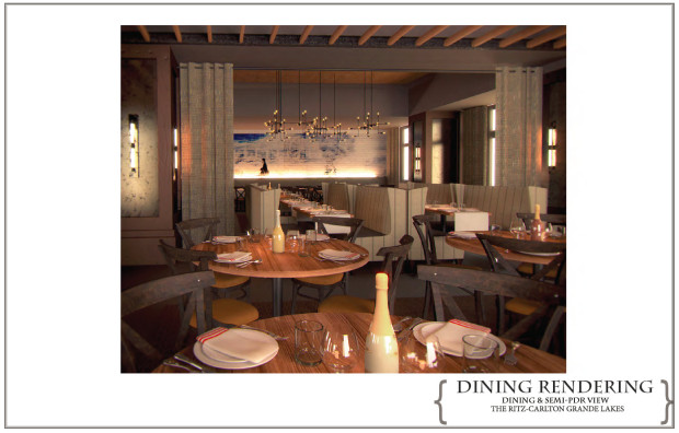 Dining Room Rendering of Highball and Harvest at Grande Lakes Orlando - Ritz Carlton