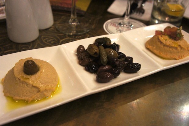 Hummus and Spiced nuts 