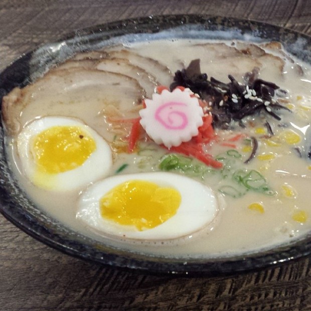 @dkhuang Sapporo Ramen tonkotsu ramen with extra pork, egg, and corn add ins. @tastychomps #orlandoeats #ramen
