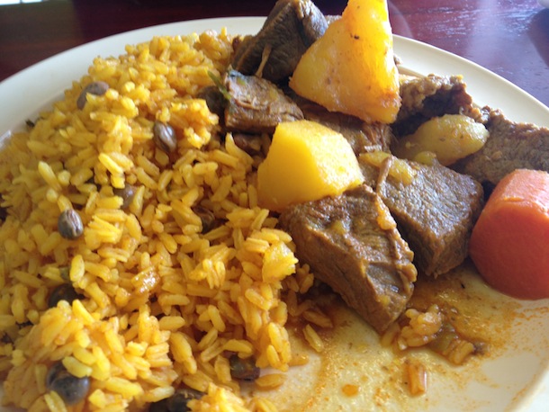 Rice plate with stewed beef