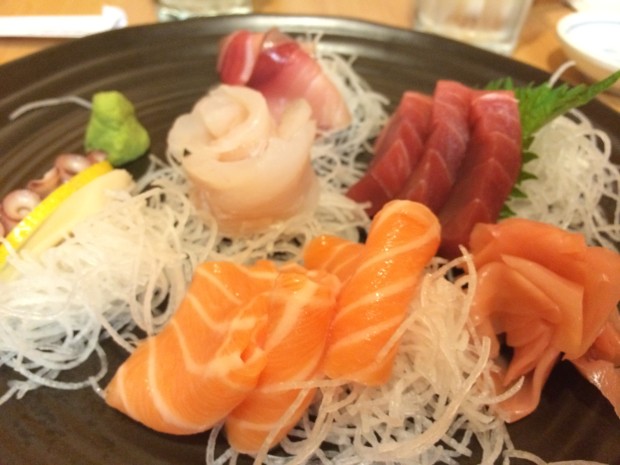 Sashimi Combination - salmon, tuna, snapper, conch, 