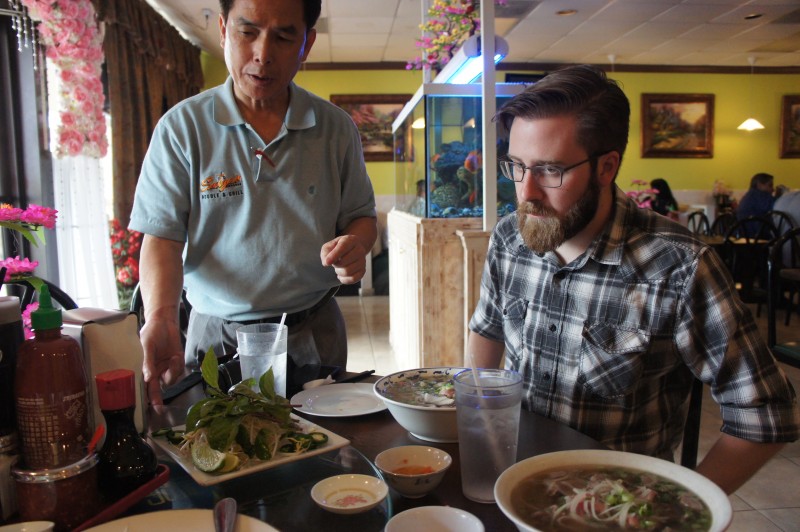 Mr Vincent Nguyen with Brendan Byrne of WMFE