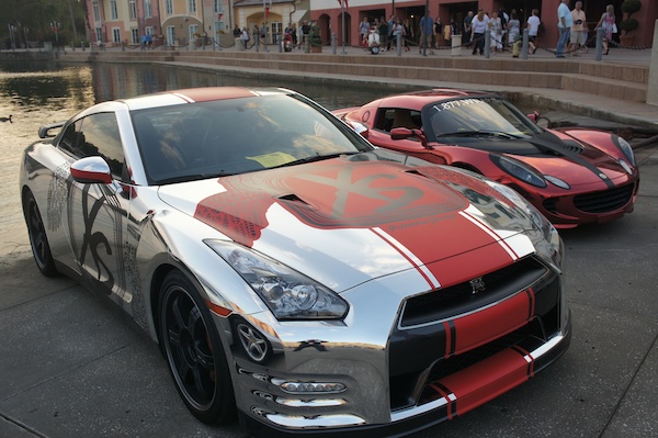 Nissan GTR and a Lotus