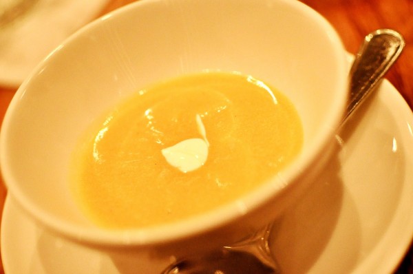 Butternut Squash Soup - creme fraiche