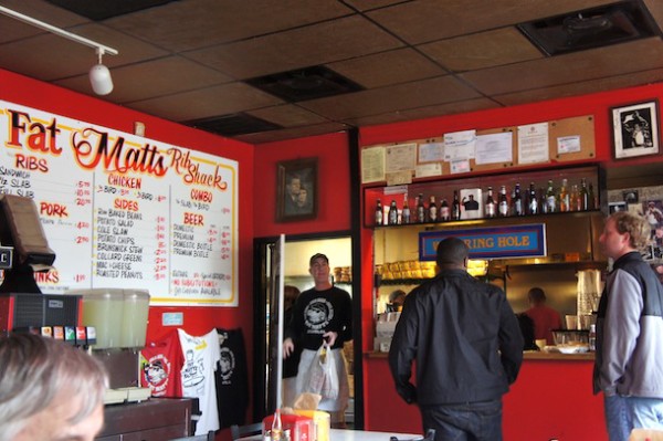 Order at the front at Fat Matt's Rib Shack Atlanta