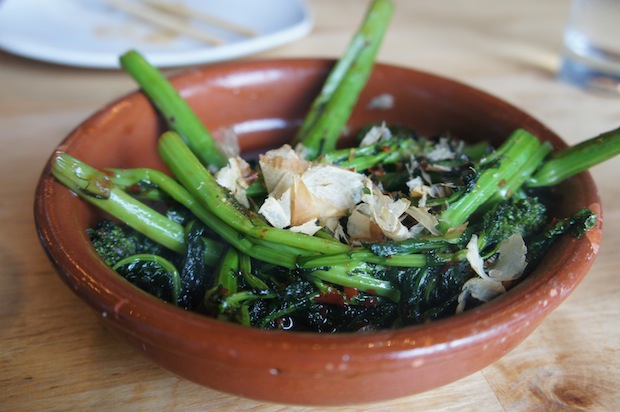 Roasted broccoli rabe (chilies, yuzu soy butter) - slightly too much soy / saltiness but still good.
