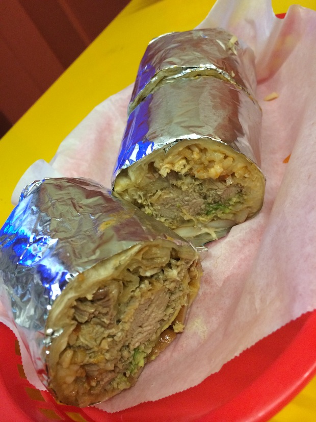 El Farolito's Silver Bullet Burrito