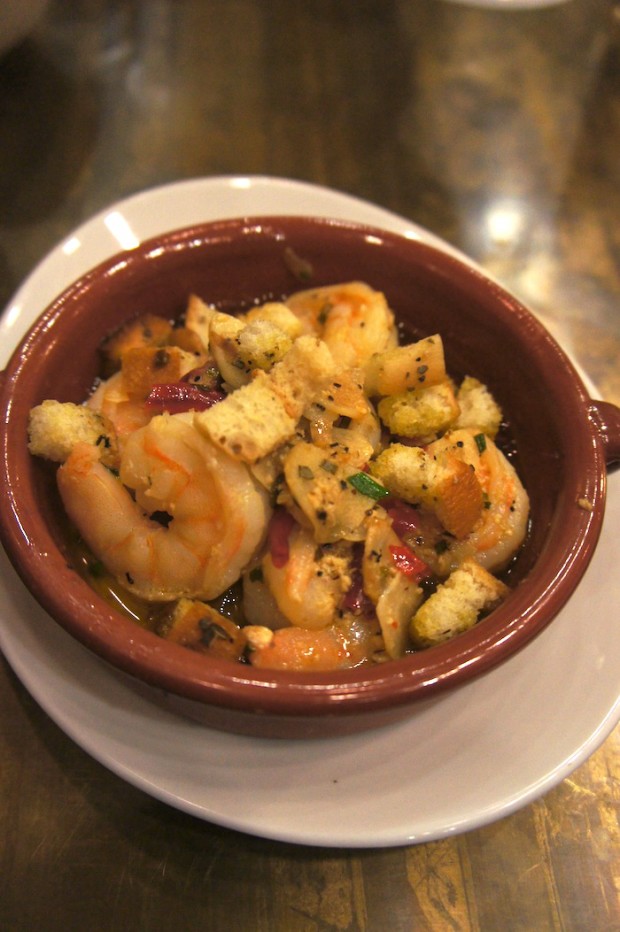 Spicy Garlic Shrimp in Tagine - more mild than spicy, but very fresh and tasty nonetheless. Loved the garlic butter on this dish.