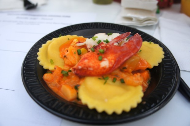 Lobster ravioli from Bar Harbor