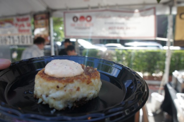 Park Plaza Gardens - mini crab cake with spicy aioli