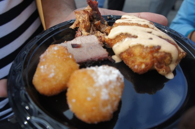 Sonny's BBQ - Sliced beef brisket and redneck eggrolls