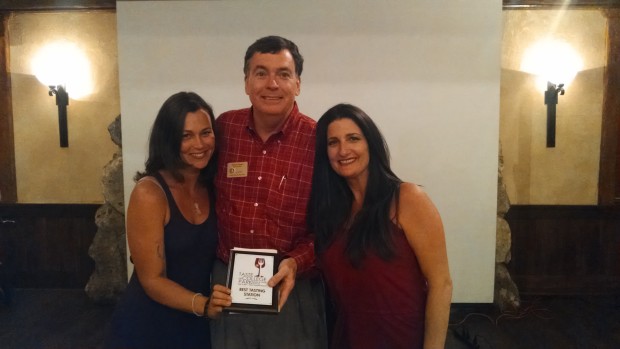 Orlando City Commissioner Robert Stuart of District 3 awarding Citrus Restaurant for Best Tasting Station