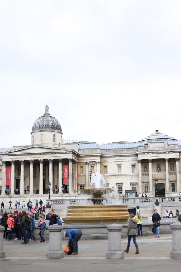 Trafalgar Square, named after the 1805 British victory