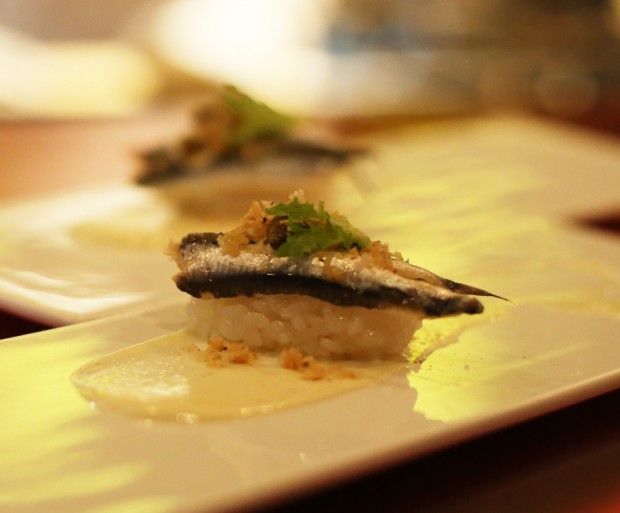 Sushi Pop's Boquerones - a play on caeser salad