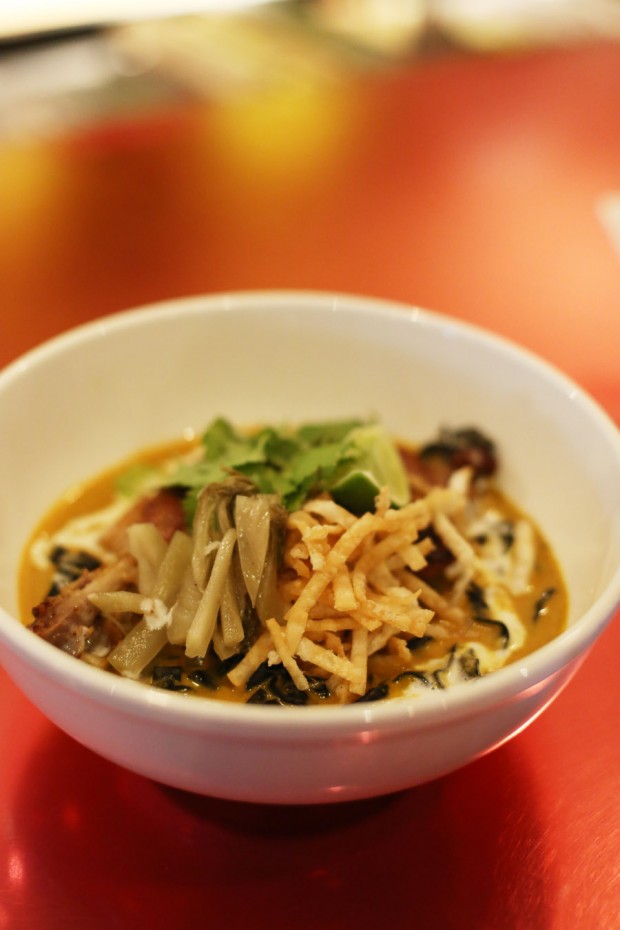 Sushi Pop's Duck Confit Khao Soi curry noodles