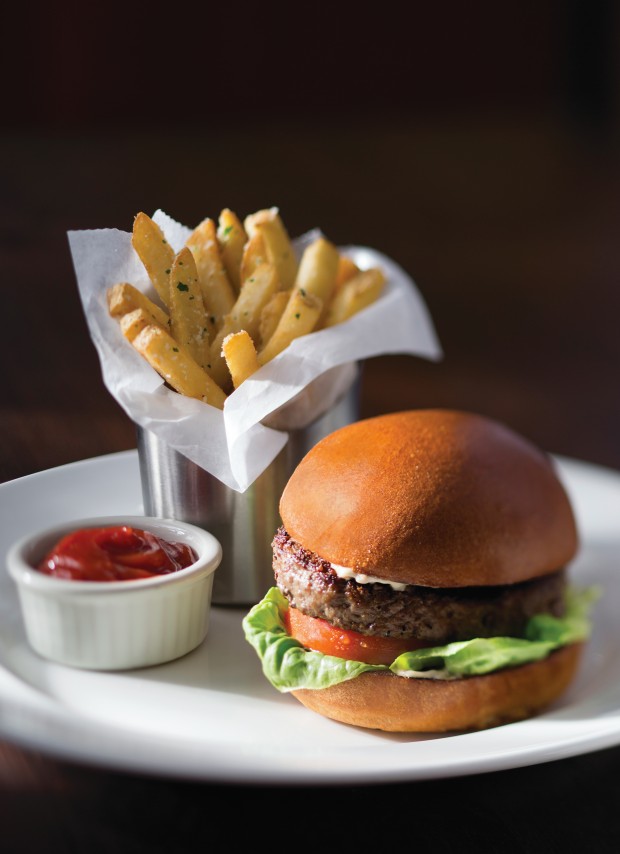 Kona Crusted Wagyu Burger with Shallot Mayo