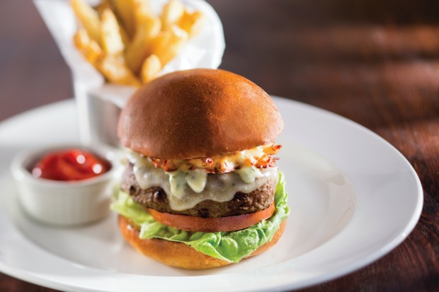 Oscar-style Wagyu Burger with Jumbo Lump Crab and Bearnaise ($19)