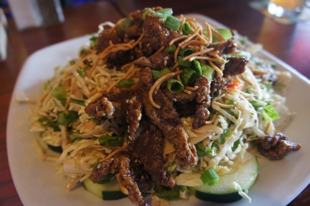 Mongolian Beef salad