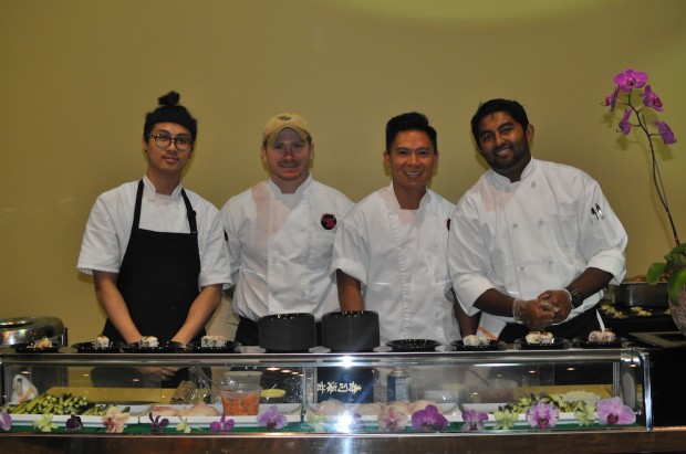 Sushi Pop's team with Chef Chau Trinh