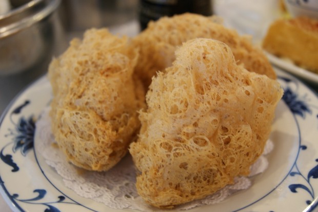 Fried taro dumplings