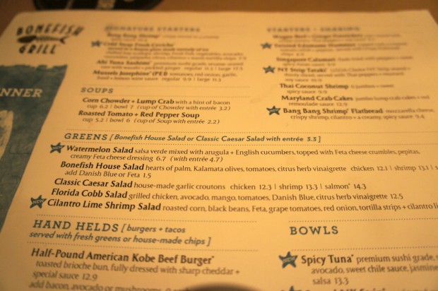 bonefish grill menu