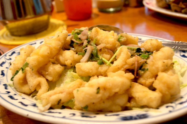 Salt and pepper calamari / squid