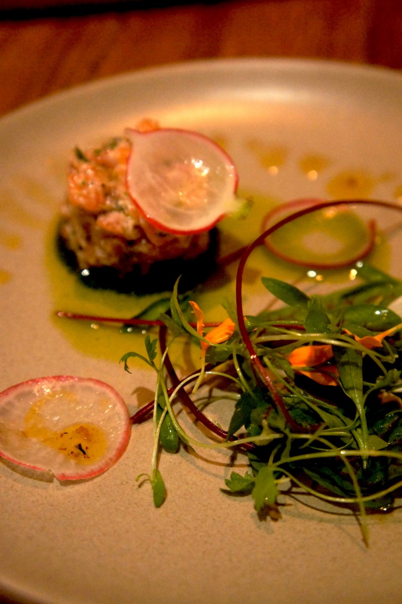 Loch Duart Salmon Tartare - Pickled ramps, salsa verde and radish - 11.oo