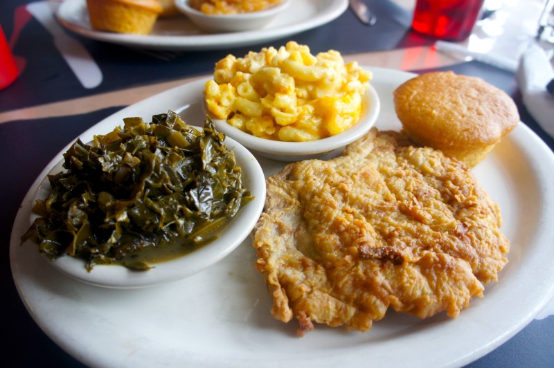 Fried Pork Chop before being smothered