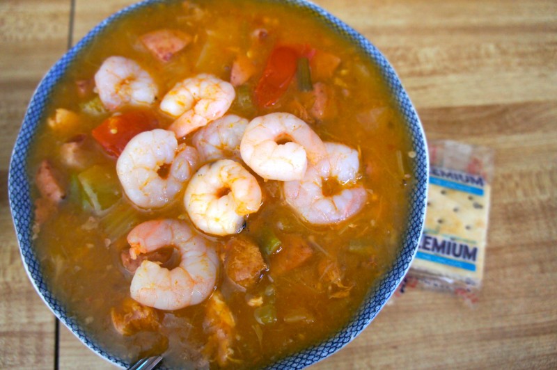 Gumbo with shrimp