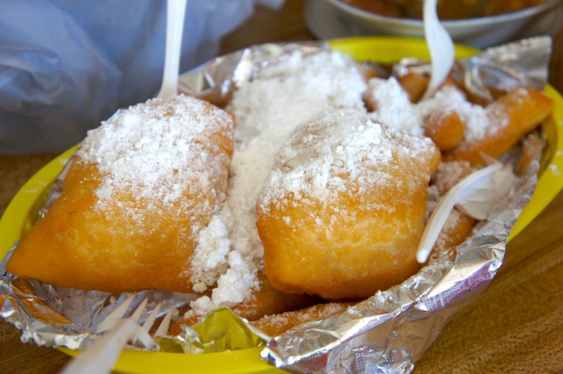 Beignets - New Orleans' very own powdered sugar donuts