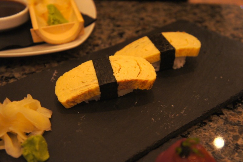 Tamago egg nigiri