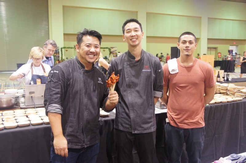 Chef Ray Hideaki Leung and Chef David Song and team of Dragonfly Orlando