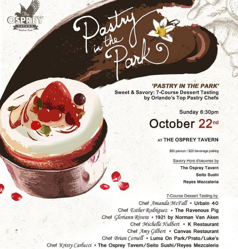 Pastry in the Park coming to Orlando this October 22 2017