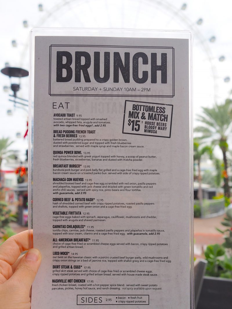 First Look Brunch At Yard House Tasty Chomps A Local S Culinary Guide