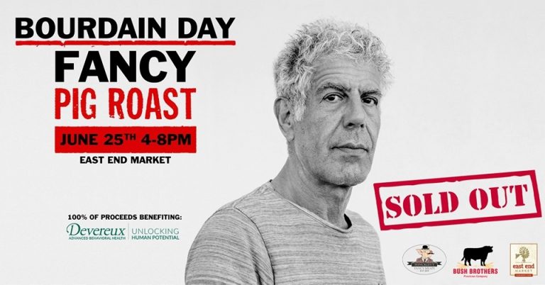 Anthony Bourdain Day Fancy Pig Roast on June 25