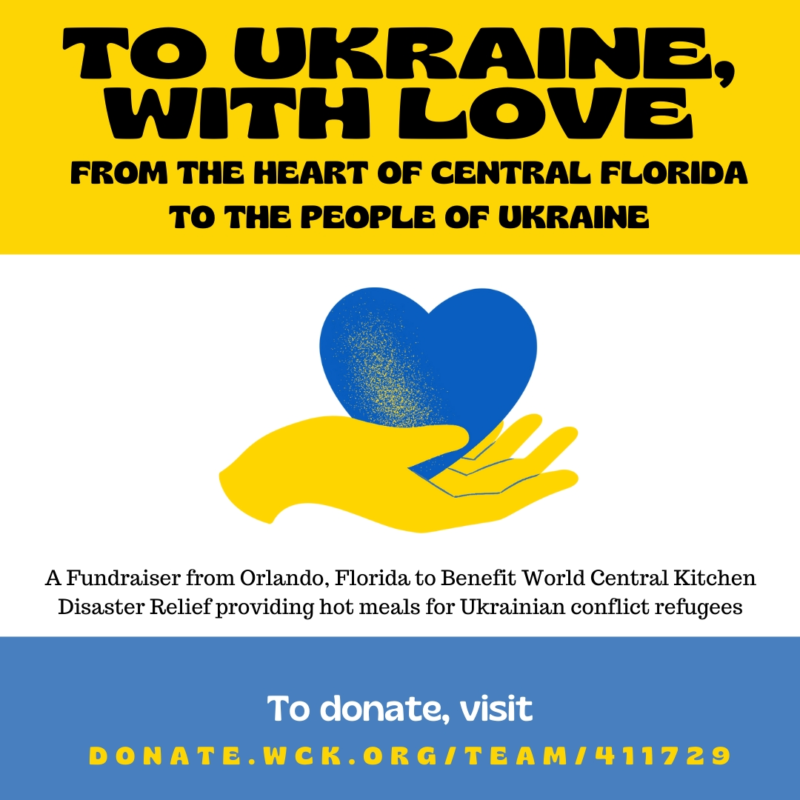 Fundraiser to Support the People of Ukraine – World Central Kitchen – Disaster Relief Fund
