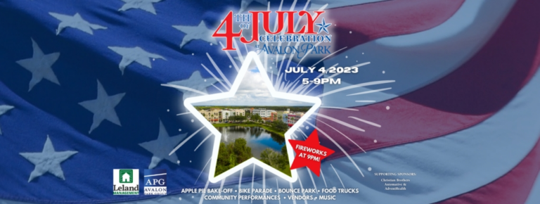 4th of July Celebration Returns to Avalon Park, featuring Apple Pie Bake-Off, 5k Family Run, Bike Parade, Fireworks and More
