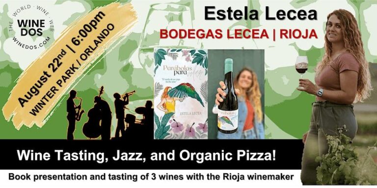 Upcoming Event: Central Florida based WineDos presents Wine Tasting, Jazz, and Organic Pizza event on August 22nd in Winter Park