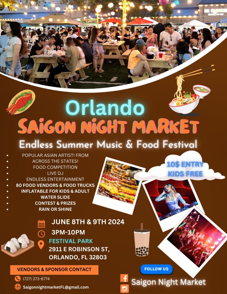 Saigon Night Market – Endless Summer Festival – Debuts in Orlando – June 8-9th, 2024