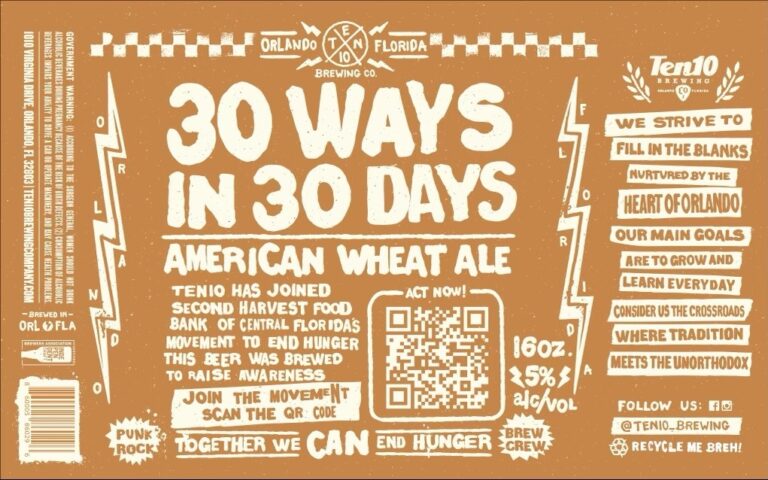 Ten10 Brews Partners with Second Harvest Food Bank for Hunger Action Month