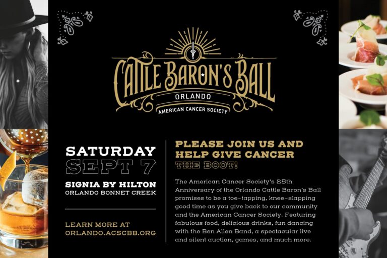 American Cancer Society presents Cattle Baron’s Ball – SAT 09/07 – An Evening of Philanthropic Western Fun! at Signia by Hilton Orlando Bonnet Creek